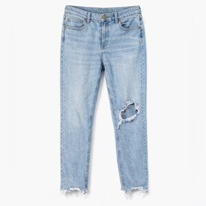 American Eagle Outfitters Light Blue Distressed Boyfriend Jeans